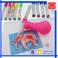 Children use high quality vivid colors non-toxic blow pen